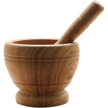 Ensemble de pilon et mortier de cuisine manuel pour herbes, épices, herbes, pour écraser l'ail