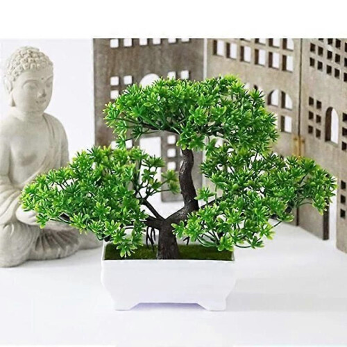 Bonsai artificiale realistico per interni ed esterni, pianta in vaso, casa, camera da letto, ufficio,