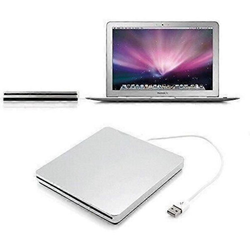 Masterizzatore CD-DVD USB esterno compatibile con Apple MacBook Pro-Air-Mac mini
