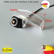 (enkele camera 12V) EzZHA Fisheye-achteruitrijcamera voor Mazda 3 BK BL 2003-2013 Mazda 2 DE 2007-2015