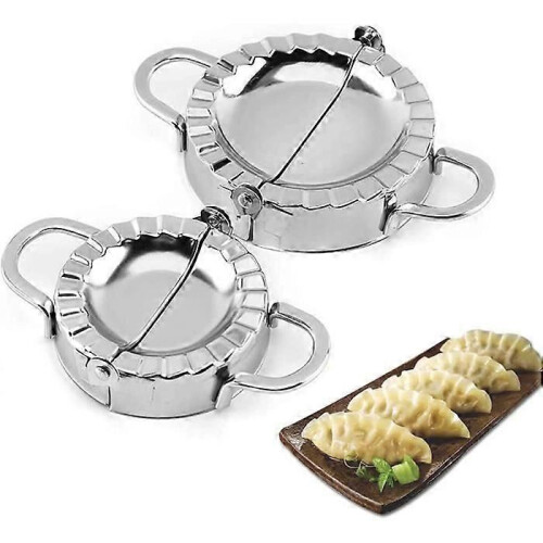 2 Pack Ravioli Mold, Stainless Steel Pastry Tools Dumpling Maker Wraper Dough Cutter, Dumpling Machine