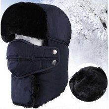 REMYCOO Heren Wintermuts Russische Bont Chapka Ski Mountain Hoed Winddicht Stofdicht Warm voor Skiën