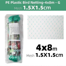 (Verde 4x8m) Rete anti-uccelli verde per piante da giardino, resistente, protegge piante e alberi da