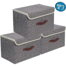 Boîte de rangement pliable - Lot de 3, boîte de rangement pour vêtements, décoration, sous-vêtements,