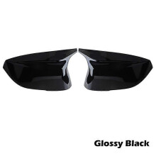 (Noir brillant) Coque de rétroviseur latéral de voiture en forme d'aile pour Infiniti QX30 Q50S Q50