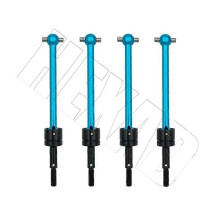 (4 pièces bleu) 64 mm arbre de transmission à cardan en métal CVD pour TAMIYA DT03 TT02B TT-02B 1/10