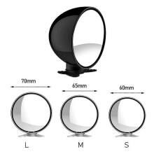 (60 mm svart) Multifunktionsbackspegel Bilbaksäte Babyspegel Justerbar barnskärm Säkerhet