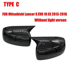(sans lampe 13-16)Pour Mitsubishi Lancer X 10 EX EVO 2008-2016 Couvercle de rétroviseur de porte latérale