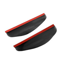 (2 pièces noires) 2 pièces rétroviseur de voiture sourcils de pluie Auto vue arrière de voiture côté