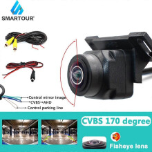 (CVBS AHD 720P) SMARTOUR AHD 1080P CCD CVBS 180 degrés Objectif Fisheye Caméra de vue avant/arrière
