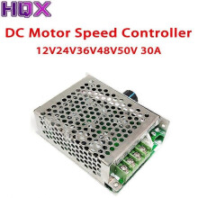 DC 12-50V 30A 1500W SCR Motorhastighetsregulator Spänningsregulator Justerbar PWM Motorhastighetsregulator