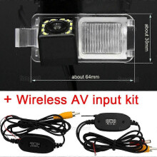 (12 LED sans fil) Pour Chevrolet Caprice Cavalier Sail Cruze Camaro Véhicule Full HD AHD 1080P Objectif