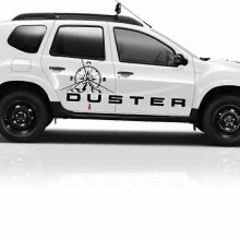 (Röda)Bildekaler för dacia duster Dörr sidodekor Vinyldekal Off Road Stylingdekaler Compass Mountain