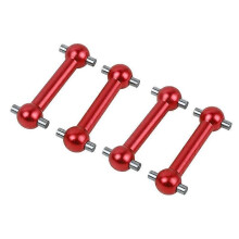 (Röd) 4st Drivaxel Hundbensdel Fordon 1: 10 RC Car Crawler Hobby Driving Shaft Upgrade for Tamiya