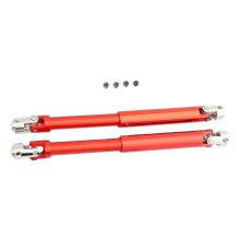 (Röd)RGT 86100 Aluminium Metall Drivaxel Transmissionsaxel för RC modellbilar Bandbilar 1/10 uppgradering