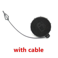(1 stuk met kabel) Benzinetankdopdeksel voor Peugeot 308 408 voor Citroen C4 Auto-accessoires