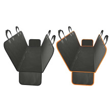 Housse de siège auto pour animaux de compagnie (noire), imperméable et portable, pour siège arrière