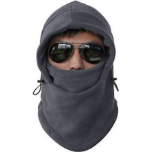 Polar Sport Motorfiets Balaclava Ski Gezichtsmasker Capuchon Muts Heren Winter Unisex Grijs