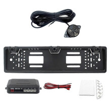 Kit de capteur de stationnement universel pour plaque d'immatriculation de voiture (UE/Europe)