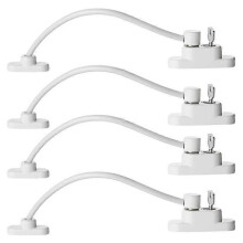 Lot de 4 verrous de sécurité pour porte et fenêtre, câble robuste et serrure à clé pour bébé et enfant