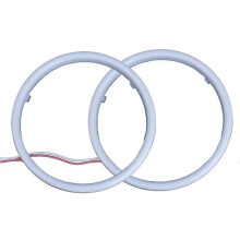 (70MM) Voiture Angel Eyes Coton Blanc Switchback 2,5 pouces Halo Anneaux Angel Eye 60mm 70mm 80mm 90mm