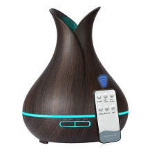 Diffuseur d'huiles essentielles électrique 400 ml 13 W avec télécommande LED, diffuseur d'arômes, humidificateur