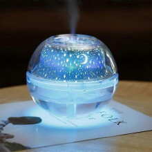 Humidificateur d'air LED d'intérieur 500 ml, silencieux, pour bébé, projection de plafond, réveil, étoile