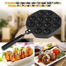 Non-stick aluminium bakform 12 bollar Aluminium Takoyaki Pancake Maker - MAD