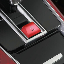 (Rood) Autostyling Auto Parkeerrem Handrem Decoratie Cover P Knop Sticker Trim Fit Voor Porsche