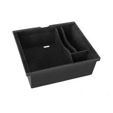 (Filtfodrad version)För Tesla Model 3 Y Tillbehör Auto Center Console Organizer ABS Förvaringslåda Brickfilt