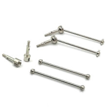 Pour WLtoys 144001 124018 124019 RC Car Upgrade Parts 4Pcs Metal Front & Rear CVD Drive Shaft Accessories