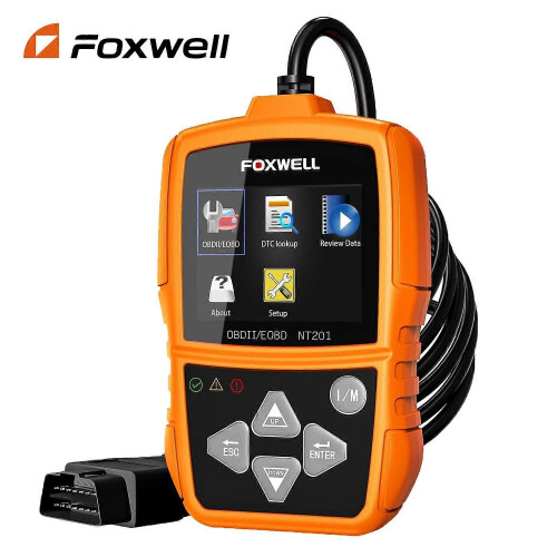 NEW FOXWELL NT201 OBD2 Scanner Check Engine Light Car Code Reader Free Update Automotive OBDII Diagnostic