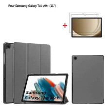 Tablet - Samsung - Galaxy Tab A9 Plus - Custodia in pelle PU - 11 pollici - Pellicola protettiva