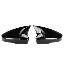 (Glossy Black)2X Add on Car Backspegelskydd för Skoda för Octavia Mk3 A7 5E 2014 2015 2016 2017