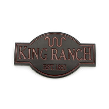 (svart)Dörr baklucka King Ranch EST.1853 Logotypdekal för 2011-2017 Expedition F150 F250 F350
