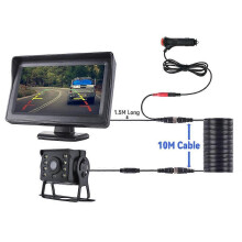 (430H-CL-MBUS-10M) MJDOUD Caméra de recul pour voiture avec moniteur pour stationnement de camion 4.3\