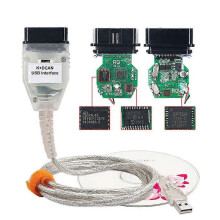 (Vit)Full Chips För BMW K+DCAN K+CAN K-Line Med Switch FTDI FT232RL OBDII Diagnostiskt gränssnitt 20pin