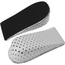 2x Höhe Erhöhen Ferse Einlegesohlen Schuhe Kissen Memory Foam 43cm Schwarz