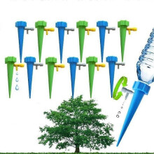 Lot de 12 outils d'arrosage automatique pour plantes, système d'irrigation goutte à goutte, accessoires