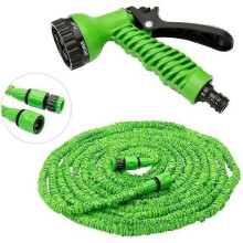 Tubo flessibile estensibile per irrigazione da giardino - da 20 a 40 m - pistola a 7 getti - testina