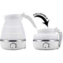 06L Foldable Electric Kettle for Travel Camping - GOHYO - 850W - White