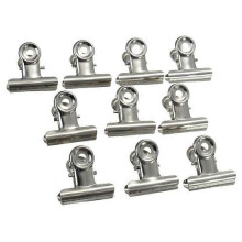 Lot de 10 pinces métalliques de 31 mm pour documents de bureau, factures et lettres