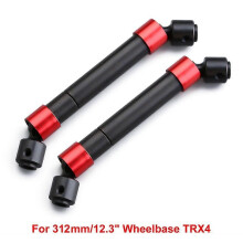 (Pour empattement de 312 mm) INJORA Lot de 2 arbres de transmission CVD en métal pour voiture télécommandée