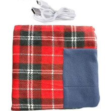 Coperta elettrica riscaldata - Rossa - Ricaricabile tramite USB - Morbida e calda