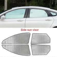 (4 pièces de porte de voiture) Pare-soleil de pare-brise avant de voiture Protection UV Couverture Rideau