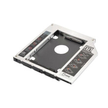XCSOURCE Universal 95mm SATA HDD SSD Hard Drive Enclosure Caddy Box per slot ottico CD scomparto DVD-ROM
