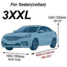 (3XXL) Housse de voiture complète pour intérieur et extérieur, protection contre le soleil, la pluie,