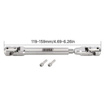 (1PCS 119-159mm)1PCS Heavy-Duty Steel Drive Shaft for 1/10 RC Car Crawler TRX4 Axial SCX10 90046 AXI03007