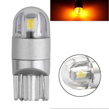 T10 2SMD 3030 W5W 194 168 LED Luce di lettura targa Luce laterale DRL Ambra 1 pz.