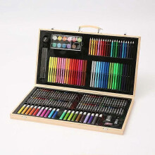 Box mit 180 Stück Zubehör Malerei Zeichenstift Bleistift Pastell Marker Pinsel Filz Weihnachtsfeier